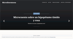 Desktop Screenshot of microliteraturas.com
