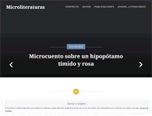 Tablet Screenshot of microliteraturas.com